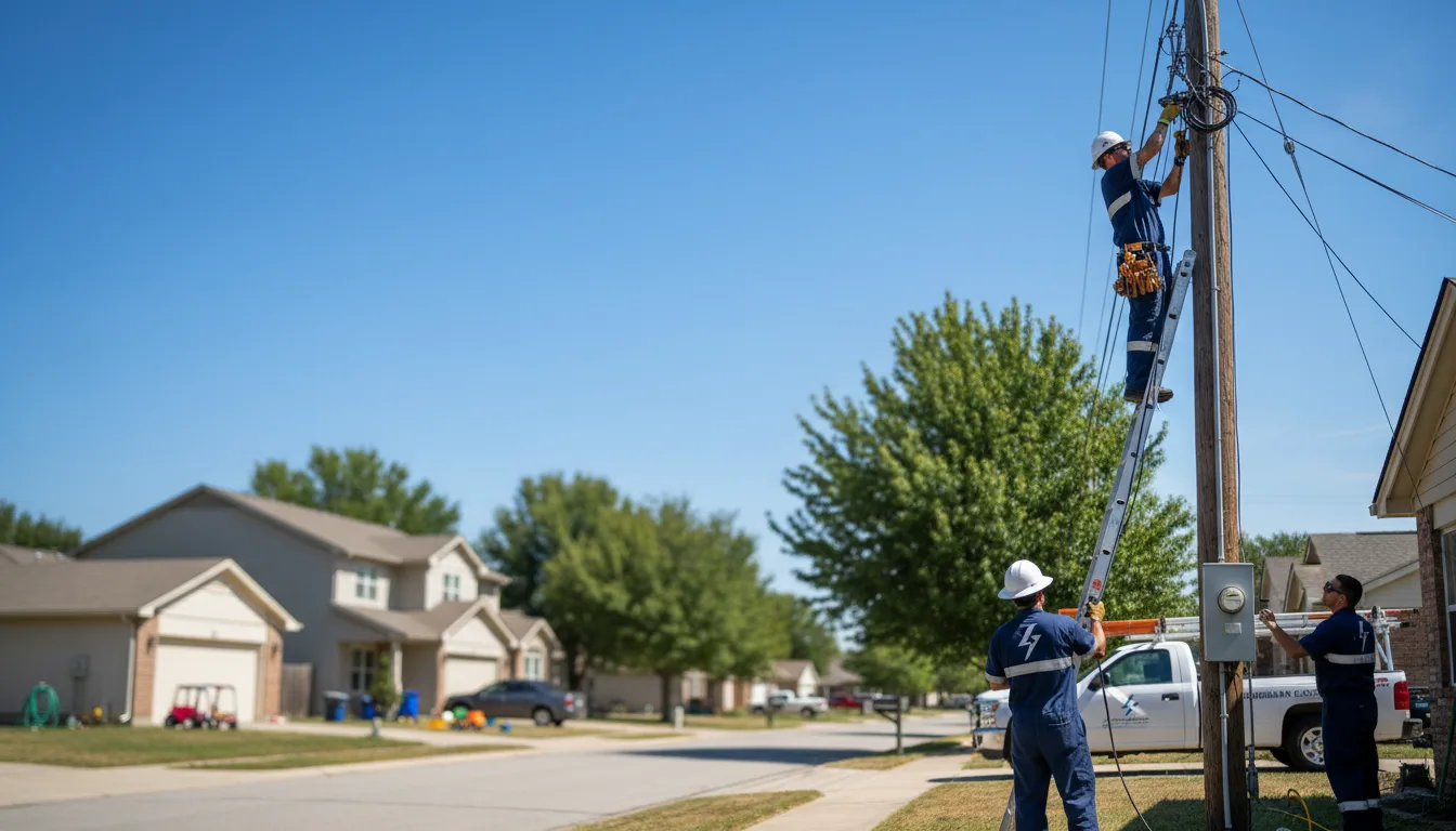 Residential electrician providing installation services in Jordan, MN